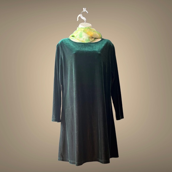 Jacqueline Ferrar swing dress in velour. 10P - Picture 1 of 7